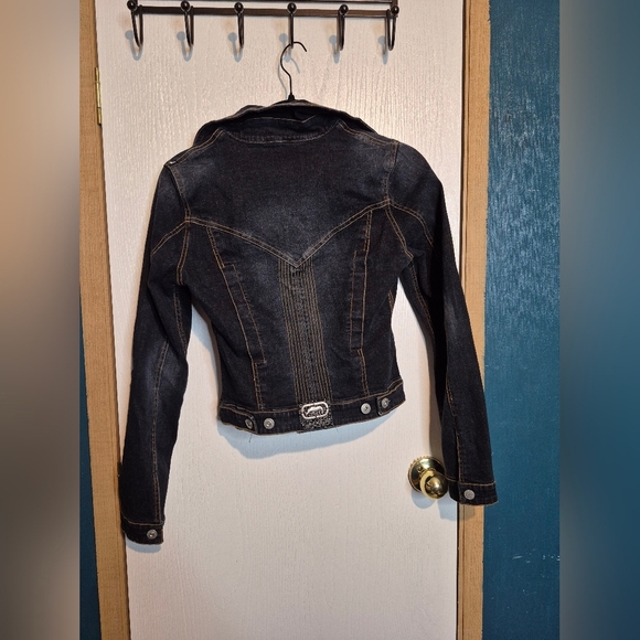 🎉❤️Ecko Unlimited Women's Dark Denim Jacket - Picture 2 of 3